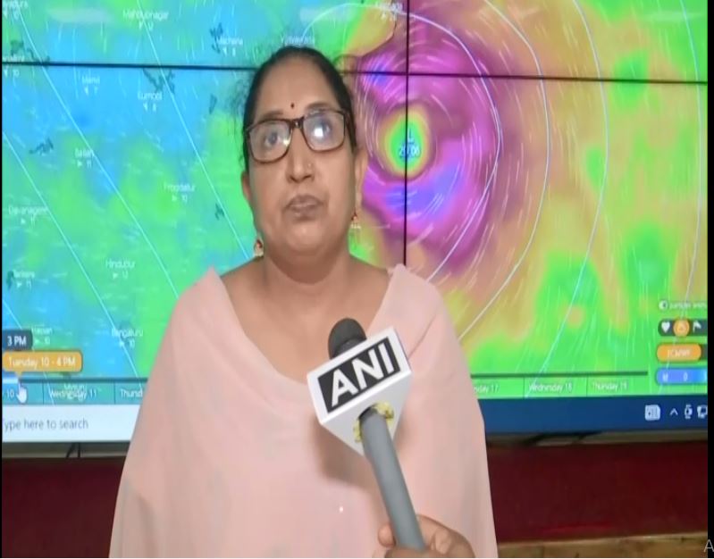 Dr Nagaratna, Director, Meteorological Centre, Hyderabad. (Photo/ANI) 