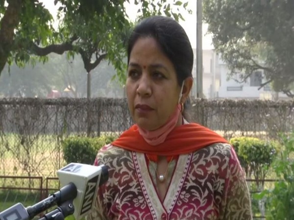 Principle of GMSSS, Seema Rani speaking to ANI. (Photo/ANI)