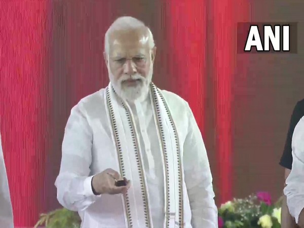 Prime Minister Narendra Modi inaugurates Deoghar Airport (Photo/ANI)
