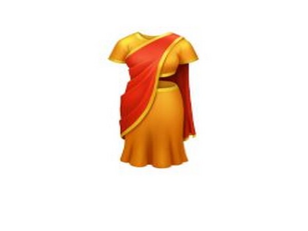 Saree Emoji by Emojipedia, Image Courtesy: Twitter 