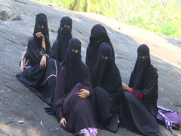 A row has arisen over the hijab ban at Karnataka educational institutions. (ANI/Photo)
