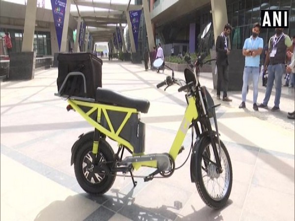 The model of E-scooter HOPE (Photo/ANI)