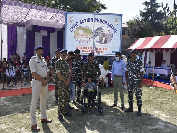 CRPF's medical camp in J-K's Budgam (Photo/ANI)
