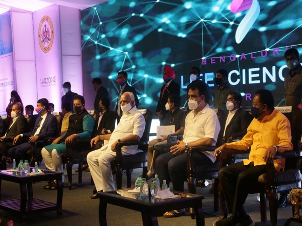 Karnataka Chief Minister laid the foundation stone for the Bengaluru Life Sciences Park at Electronics City. (Photo/ANI)