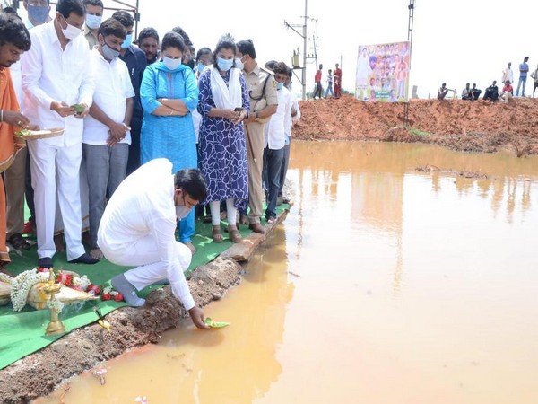 Dr K Sudhakar inaugurated various developmental works in the district. [Photo/ANI]