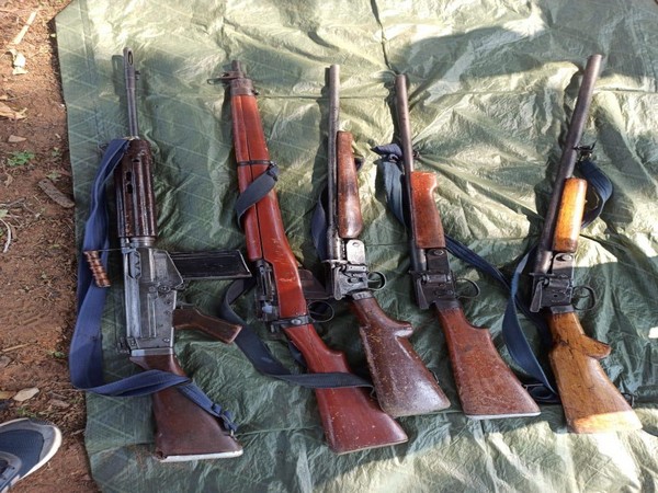 Recovered Rifles (Photo/ANI)