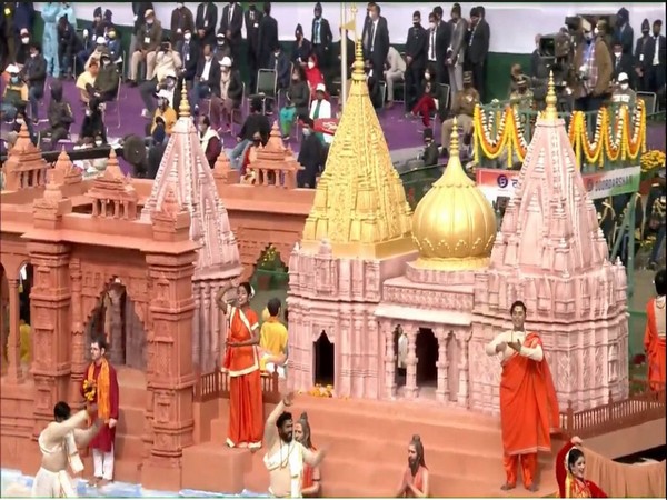 Uttar Pradesh Tableau at Rajpath (Photo/ANI)
