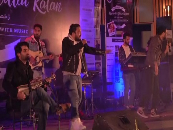 A musical band performed at the Rukhsat-e-Chillai Kalan event in Jammu and Kashmir. (Photo/ANI)