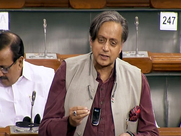 Congress Lok Sabha MP Shashi Tharoor speaking in the Parliament. (File Photo/ANI)