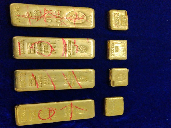 5.05 kg of gold was recovered by Customs department in Chennai on Monday. Photo/ANI