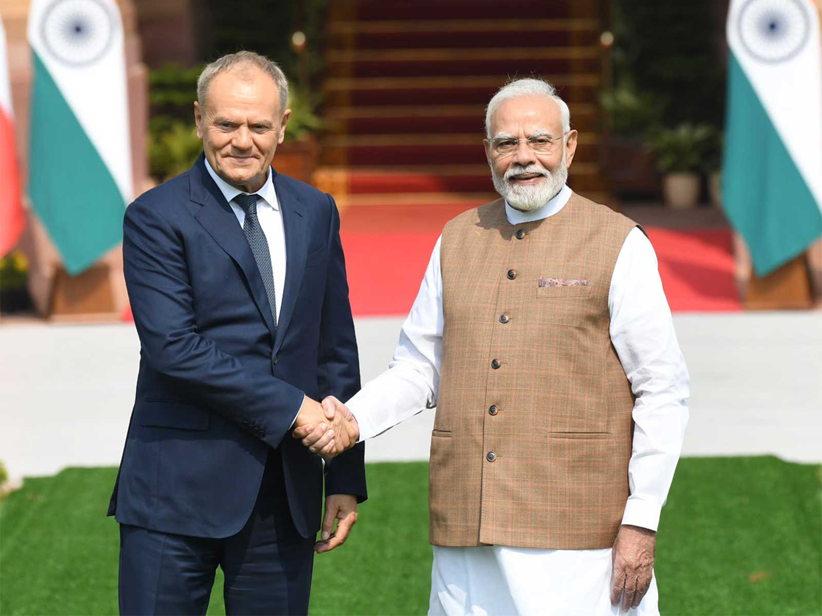PM Modi holds bilateral talks with Polish counterpart Donald Tusk at Hyderabad House