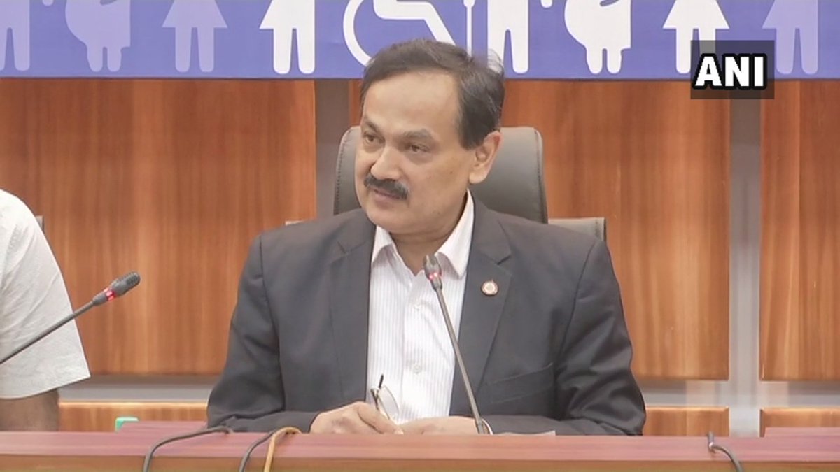 Karnataka's Chief Electoral Officer (CEO) Sanjeev Kumar speaking to media on Friday.