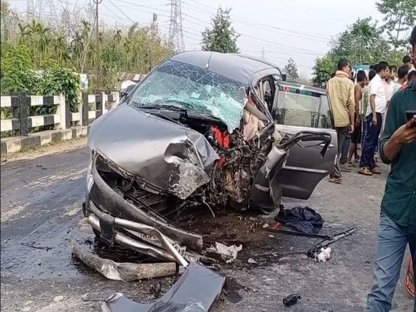 A visual from the accident site Hojai (Photo/ANI)