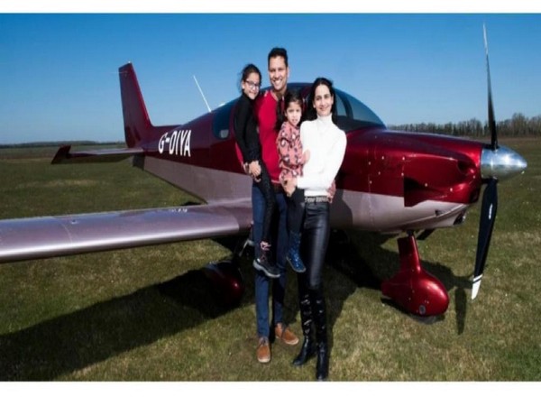 Ashok Aliseril Thamarakshan is touring Europe in his home-built plane. (Image source: Facebook)