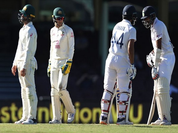 Australia skipper Tim Paine engaged in fun banter with R Ashwin (Photo/ Cricket Australia Twitter)