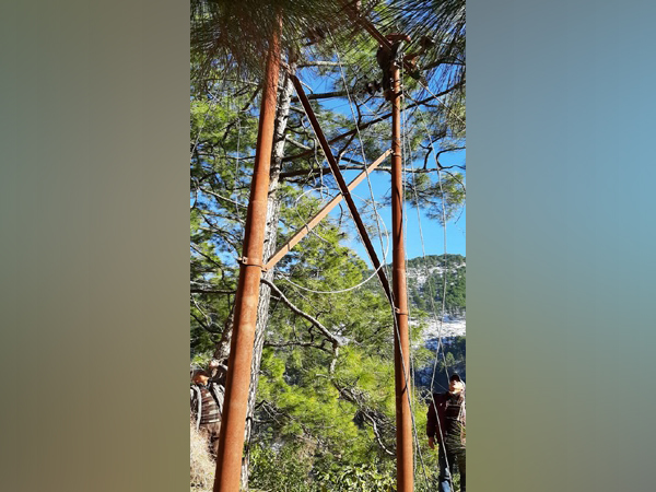 Work in progress to restore electricity in the affected areas in Uttarkashi, Uttarakhand on Saturday 