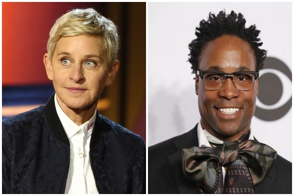 Ellen DeGeneres and Billy Porter (Image source: Twitter)