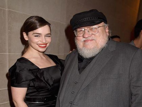 Emilia Clarke and George R.R. Martin (Image source: Twitter)