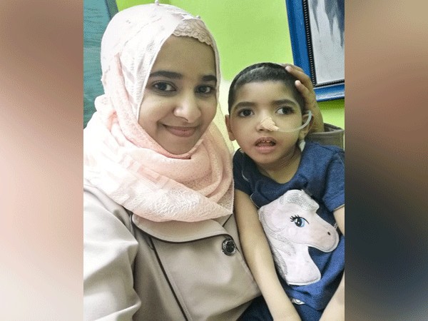 Noora Ahmed Othman Thabit with her four-year-old daughter Manar diagnosed with a rare kind of epilepsy. (File photo)