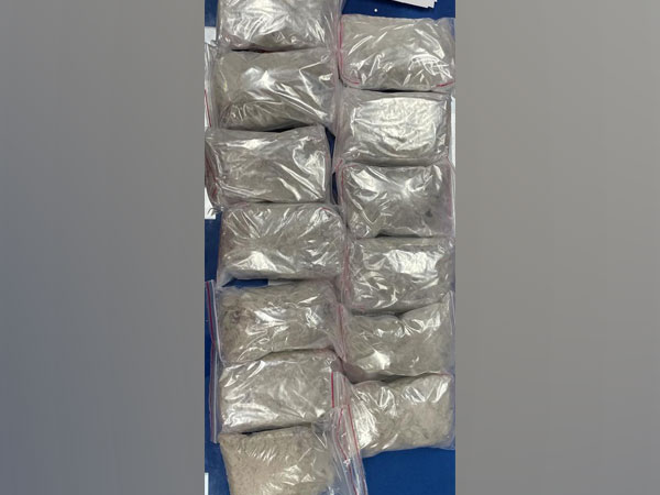 Central Bureau of Narcotics seized over 13 kg purported MD powder in Rajasthan's Chittorgarh on Sunday. (Photo/ANI) 