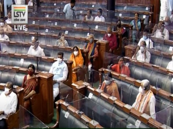 Visuals from Lok Sabha