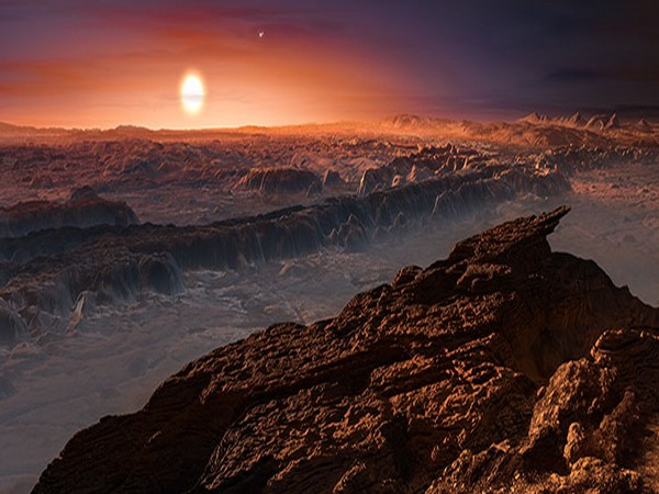 Artistic representation of planet Proxima b orbiting the red dwarf star Proxima Centauri (Image Source: ESO/M. Kornmesser)