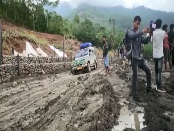 Restoration work of damaged roads in Assam on full swing.