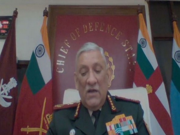 CDS General Bipin Rawat speaking at the Second Annual Dialogue with The Nepal Institute for International Cooperation and Engagement (NIICE).