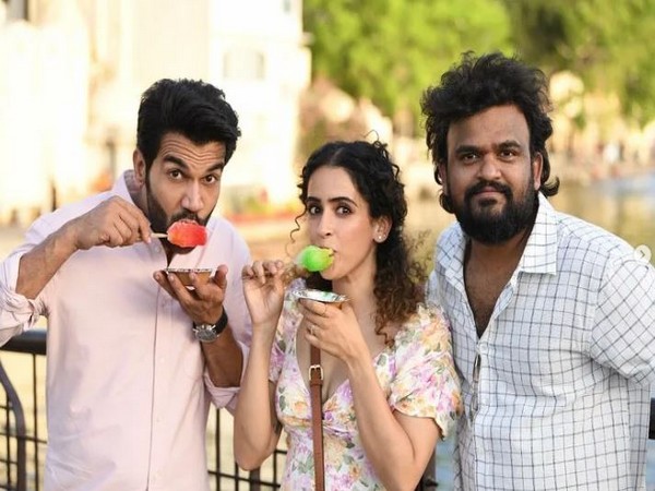 Rajkummar Rao, Sanya Malhotra and director Sailesh Kolanu (Image source: Instagram)