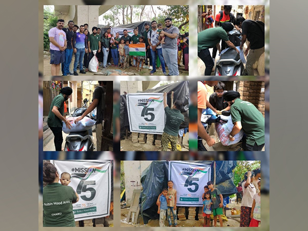 Robin Hood Army marks India's 75 yrs of Independence (Photo Credit: Twitter)