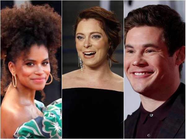 Zazie Beetz, Rachel Bloom and Adam Devine