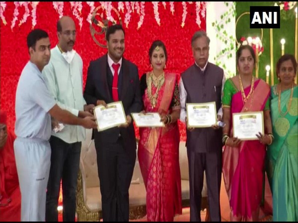 A couple in Karnataka pledged to donate eyes on eve of their marriage (Photo/ANI)