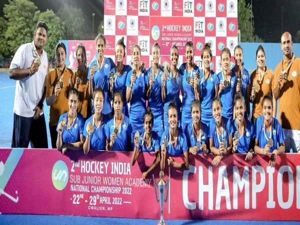 Madhya Pradesh Hockey Academy, the winners of the championship. (Photo- HI Media)