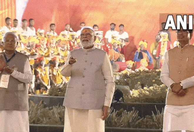 PM dedicates to the nation Shri Mahakal Lok.  (Photo/ANI)
