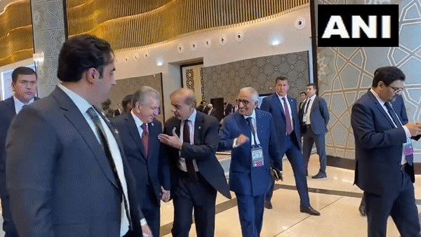 Pakistan Prime Minister Shehbaz Sharif with his delegation