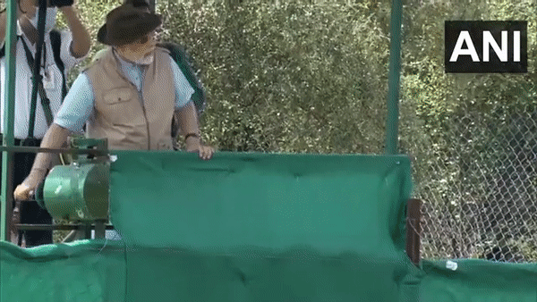 Prime Minister Narendra Modi releases cheetahs that were brought from Namibia (Photo/ANI)