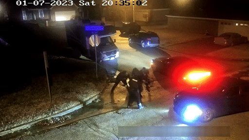 Screengrab of video released by Memphis Police Department (Credit: Reuters)