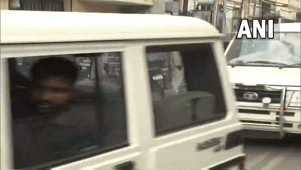 Suspended BJP MLA produced before Nampally Court (Photo/ANI)