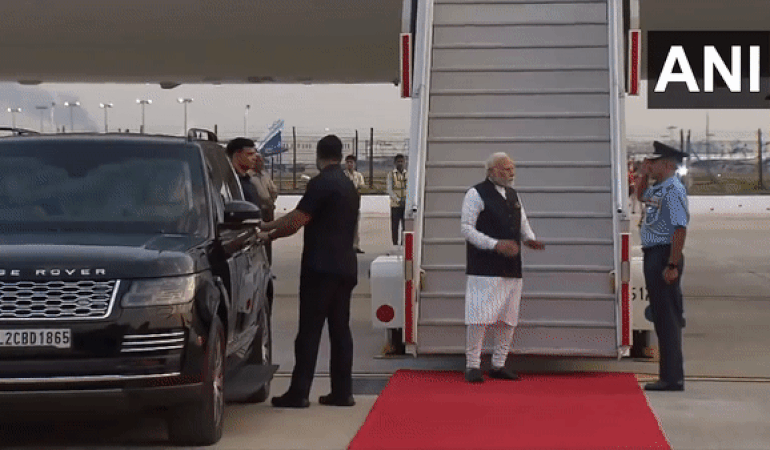 Prime Minister Narendra Modi returned after visit to Indonesia (Photo/ANI)