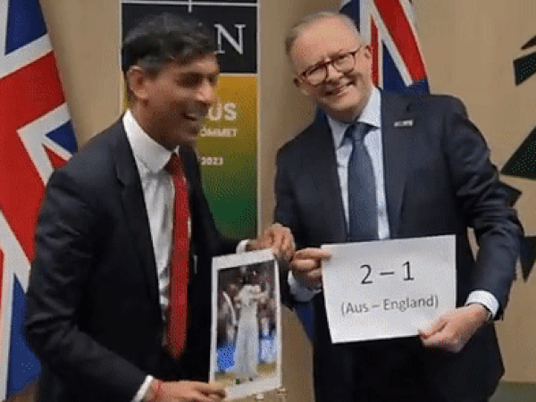 Rishi Sunak and Anthony Albanese. (Photo- Anthony Albanese Twitter)
