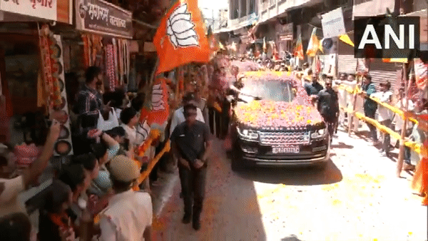 PM Modi reaches Nathdwara in Rajasthan (Photo/ANI)