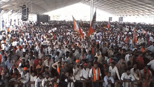 Prime Minister Narendra Modi during the public rally (Photo/ANI)