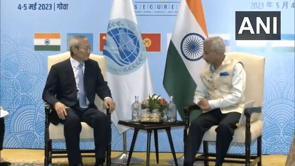 SCO Secretary-General Zhang Ming and External Affairs Minister S Jaishankar. (Video: ANI)