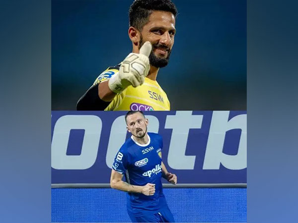 Vishal Kaith and Nerijus Valskis (Photo/ISL)