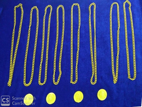 Gold seized at Chennai airport.