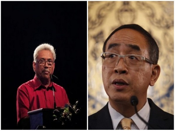 Former Sri Lanka President Gotabaya Rajapaksa and Thailand Ministry spokesperson Tanee Sangrat 