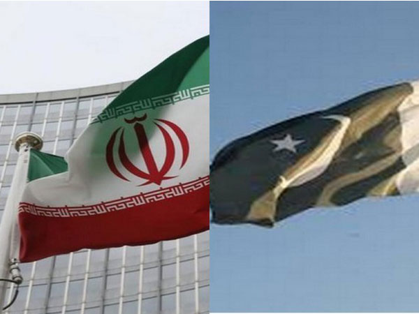 Iran and Pakistan flags 