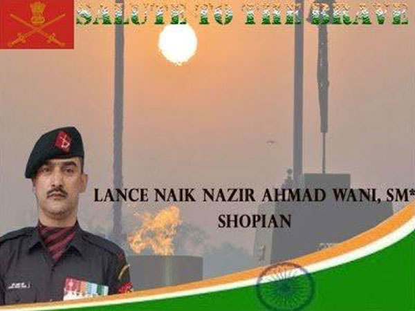FIle photo of Lance Naik Nazir Wani (Source: Army)