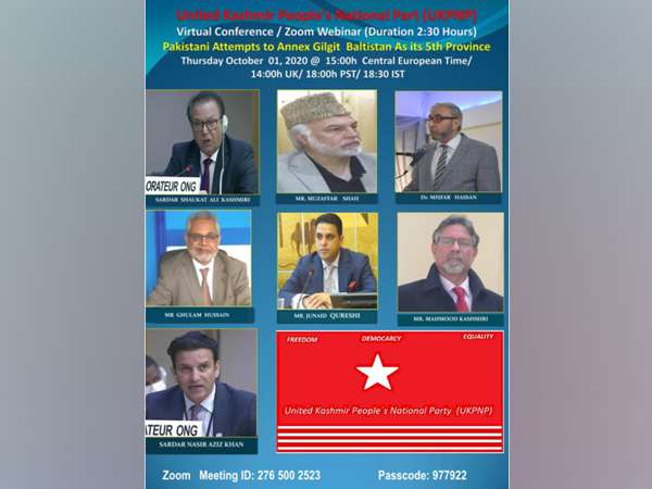 The webinar is being organised by the United Kashmir People's National Party (UKPNP).