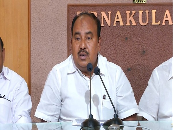 R Chandrasekharan during a press conference in Kochi on Tuesday. Photo/ANI